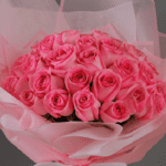 Bouquet of Pink Roses-1