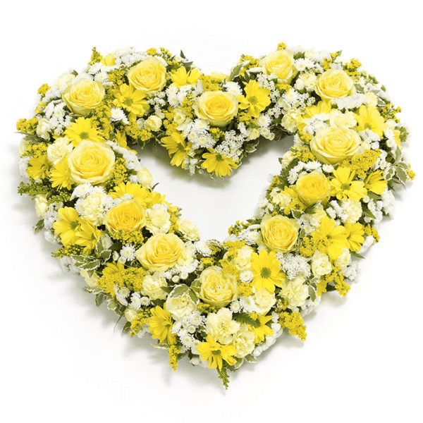 Heart Shape Yellow Flowers