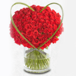 Red Rose Bouquet in a Vase