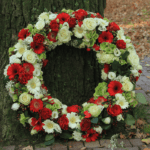 Red &amp; White Wreath