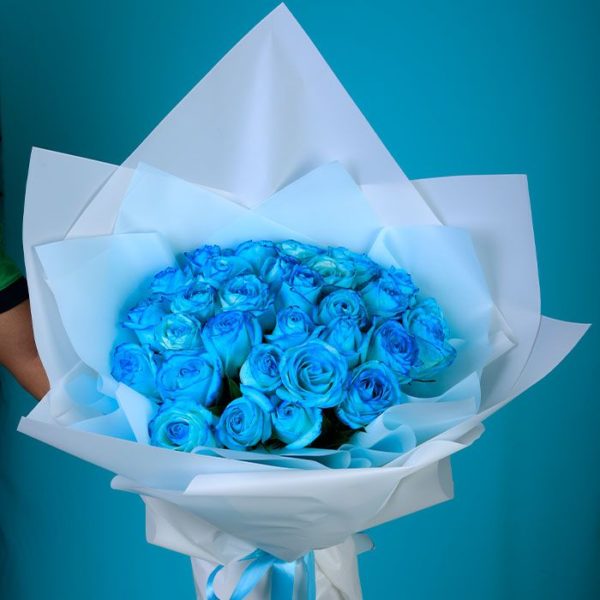 blue roses bouquets bridal bouquet