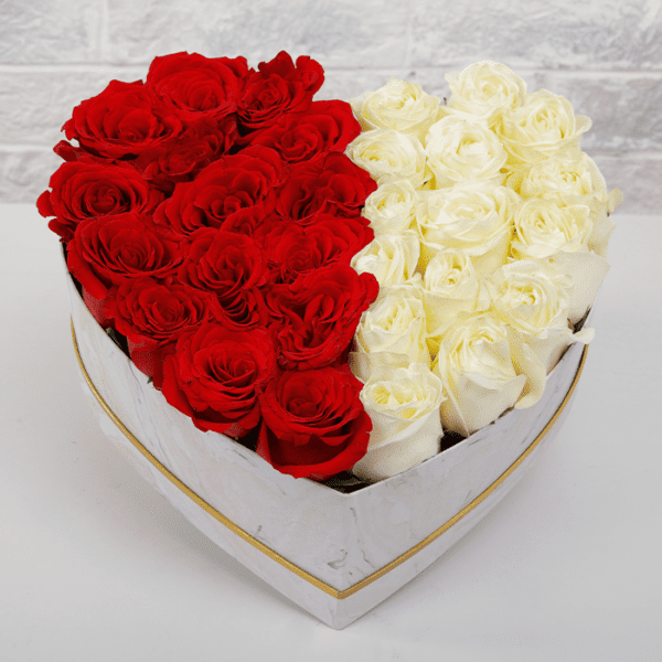 Red and White Roses arranements