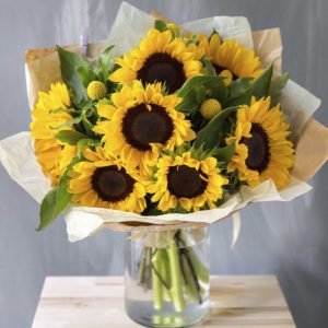 Sunflowers In a Vase