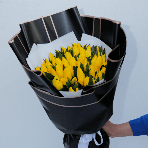 Yellow Tulips Hand Bouquet