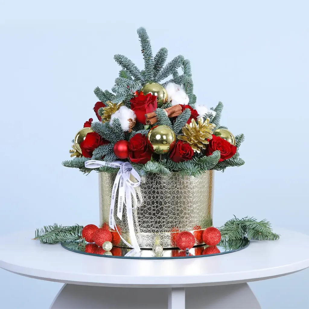Christmas floral arrangements