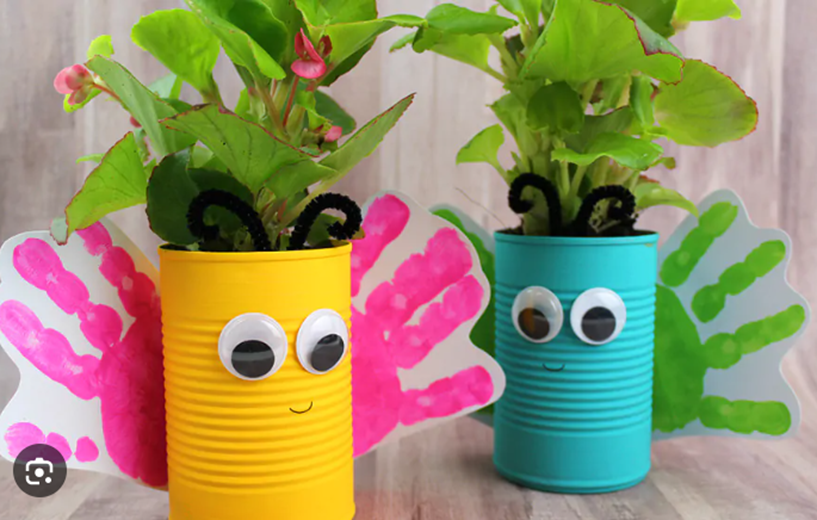 Upcycled Tin Can Planters
