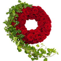 wreath flower arrangement