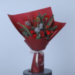 1 Red & Silver Holiday Bouquet