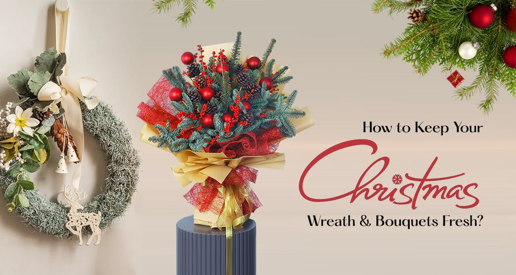 Learn how to keep your Christmas wreath & bouquets fresh. Buy beautiful flowers, wreaths, and enjoy fresh flower delivery across Oman, including Muscat